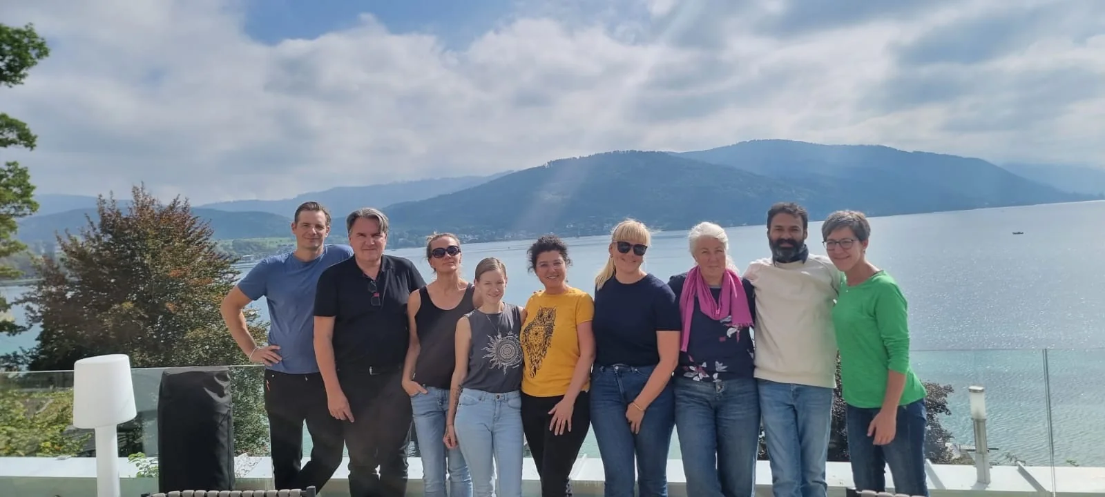 Die Seminargruppe am Attersee